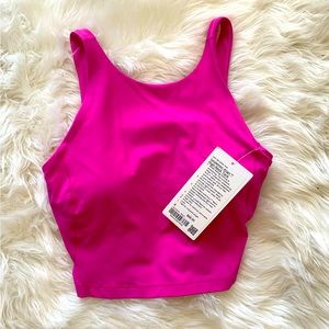 Pink lulu high-neck tank. BNWT